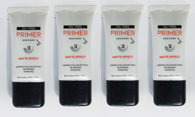 tanvi27 OIL FREE FACE & BODY MATTE EFFECT GEL PRIMER PACK OF 4 Primer  - 120 ml(Transparent)