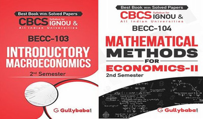 IGNOU BECC-103 Introductory Macroeconomics BECC-104 Mathematical Methods For Economics-II(Paperback, GPH Panel of Experts)