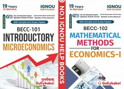 IGNOU BECC-101 Introductory Microeconomics BECC-102 Mathematicals Methods For Economics-I(Paperback, GPH Panel of Experts)
