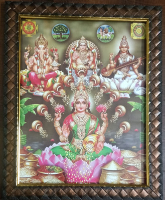 FRAMTASTIC Lakshmi Devi Religious Frame