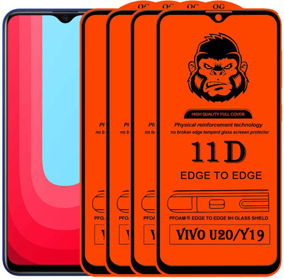 HQ Protection Edge To Edge Tempered Glass for VIVO Y19(Pack of 4)