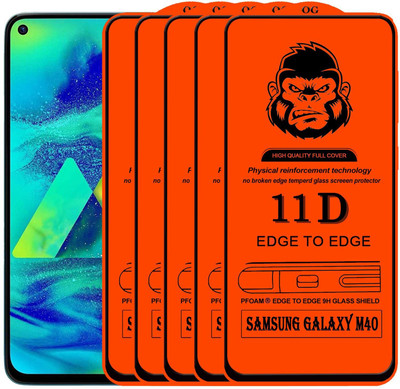 Xester Edge To Edge Tempered Glass for SAMSUNG GALAXY M40(Pack of 5)