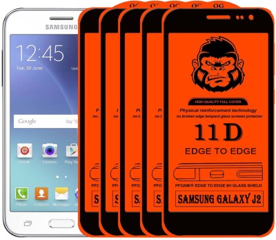 GORILLAPRIME Edge To Edge Tempered Glass for ; SAMSUNG GALAXY J2(Pack of 5)