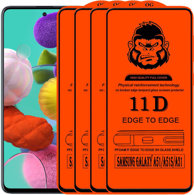 HQ Protection Edge To Edge Tempered Glass for SAMSUNG GALAXY A51S(Pack of 4)