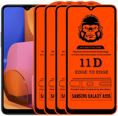Xester Edge To Edge Tempered Glass for SAMSUNG GALAXY A20S(Pack of 4)