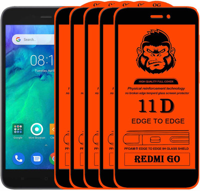 Xester Edge To Edge Tempered Glass for REDMI GO(Pack of 5)