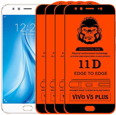HQ Protection Edge To Edge Tempered Glass for VIVO V5 PLUS(Pack of 4)
