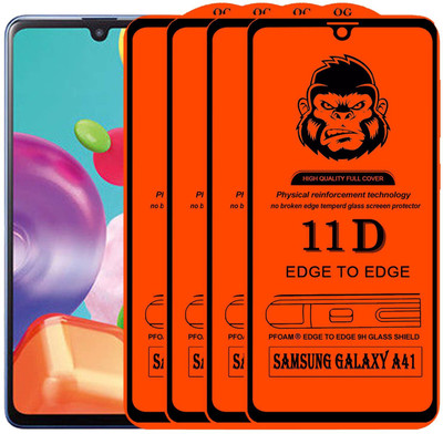 Xester Edge To Edge Tempered Glass for SAMSUNG GALAXY A41(Pack of 4)