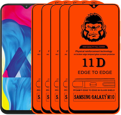 Gorilaorginal Edge To Edge Tempered Glass for ; SAMSUNG GALAXY M10(Pack of 5)