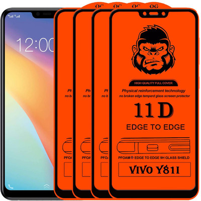 Xester Edge To Edge Tempered Glass for VIVO Y81i(Pack of 4)