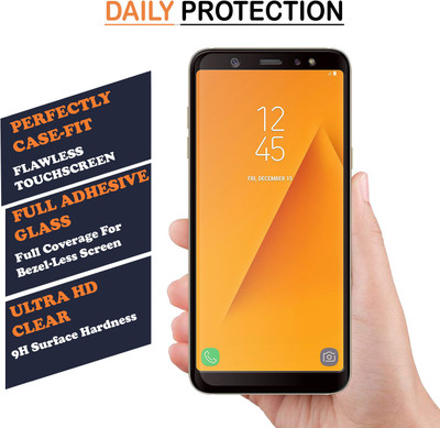 GORILLA FIVE Edge To Edge Tempered Glass for Samsung Galaxy J8(Pack of 5)