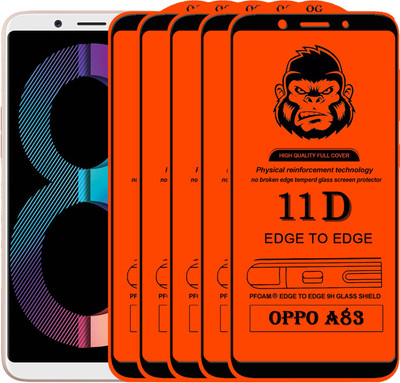 HQ Protection Edge To Edge Tempered Glass for Oppo A83(Pack of 5)