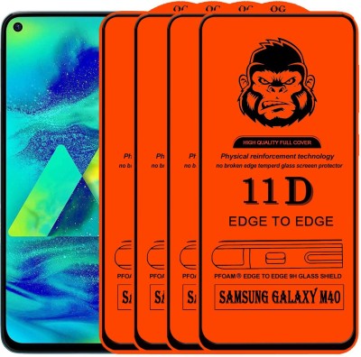 Xester Edge To Edge Tempered Glass for SAMSUNG GALAXY M40(Pack of 4)