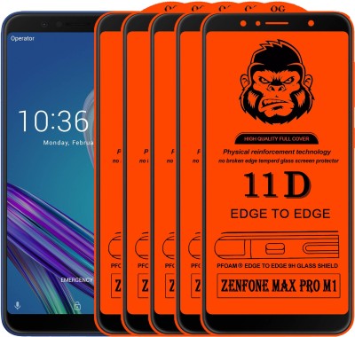 Xester Edge To Edge Tempered Glass for Asus Zenfone Max Pro M1(Pack of 5)