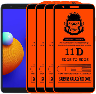 Xester Edge To Edge Tempered Glass for SAMSUNG GALAXY M01 CORE(Pack of 4)