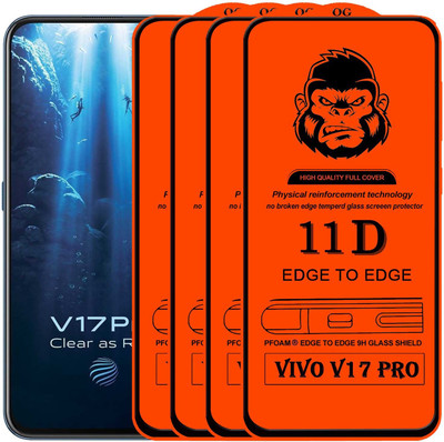 Xester Edge To Edge Tempered Glass for VIVO V17 PRO(Pack of 4)