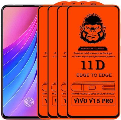 HQ Protection Edge To Edge Tempered Glass for ; VIVO V15 PRO(Pack of 4)