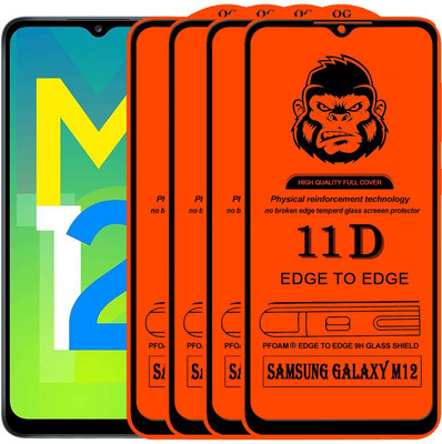 Xester Edge To Edge Tempered Glass for SAMSUNG GALAXY M12(Pack of 4)