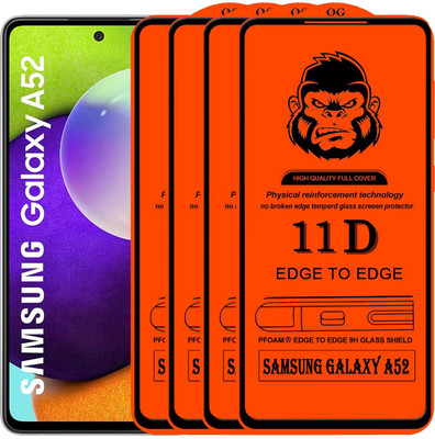 Xester Edge To Edge Tempered Glass for SAMSUNG GALAXY A52(Pack of 4)