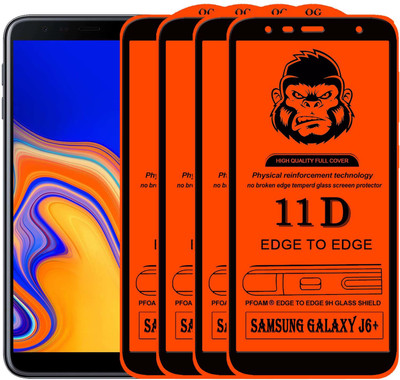 Xester Edge To Edge Tempered Glass for SAMSUNG GALAXY J6 PLUS(Pack of 4)