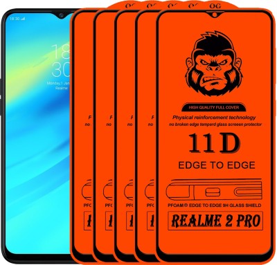 HQ Protection Edge To Edge Tempered Glass for Realme 2 Pro(Pack of 5)