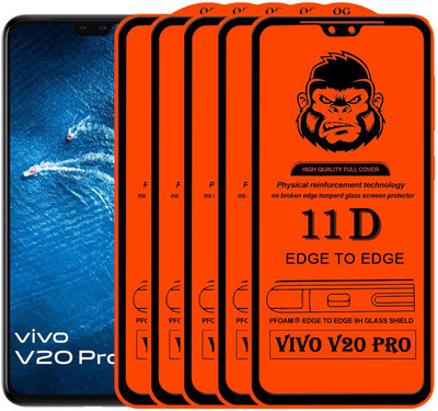 Xester Edge To Edge Tempered Glass for VIVO V20 PRO(Pack of 5)