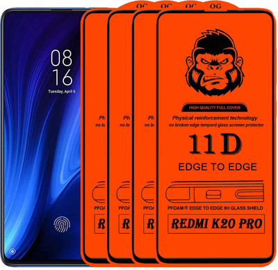 HQ Protection Edge To Edge Tempered Glass for Mi K20 Pro(Pack of 4)