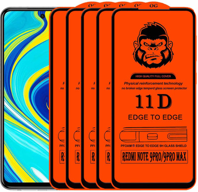 Xester Edge To Edge Tempered Glass for REDMI NOTE 9 PRO(Pack of 5)