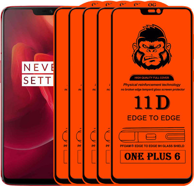 HQ Protection Edge To Edge Tempered Glass for OnePlus 6(Pack of 5)