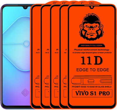 Xester Edge To Edge Tempered Glass for VIVO S1 PRO(Pack of 5)