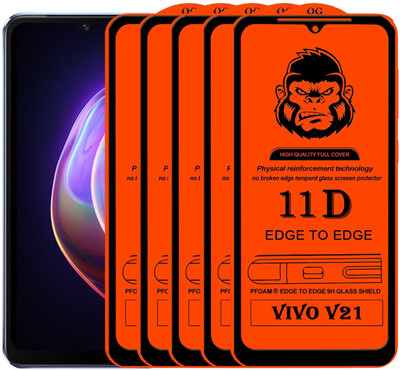 HQ Protection Edge To Edge Tempered Glass for VIVO V21(Pack of 5)