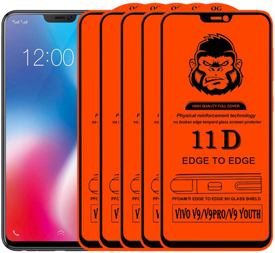 Xester Edge To Edge Tempered Glass for VIVO V9 PRO(Pack of 5)