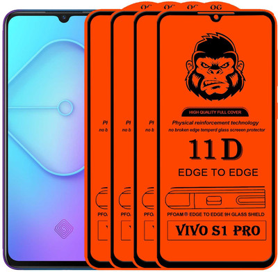 Xester Edge To Edge Tempered Glass for VIVO S1 PRO(Pack of 4)