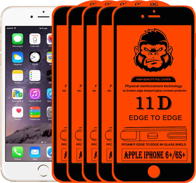 HQ Protection Edge To Edge Tempered Glass for Apple iPhone 6s Plus(Pack of 5)