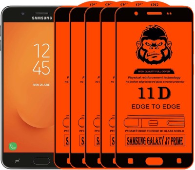VILLA Edge To Edge Tempered Glass for Samsung Galaxy J7 Prime(Pack of 5)