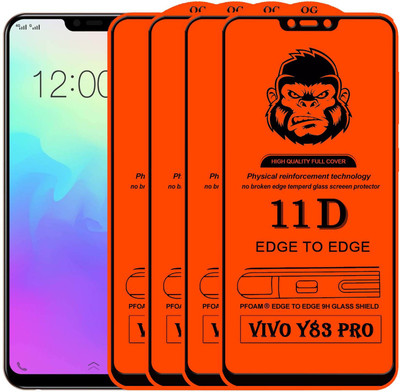HQ Protection Edge To Edge Tempered Glass for VIVO Y83 PRO(Pack of 4)