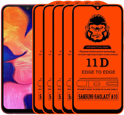 Xester Edge To Edge Tempered Glass for SAMSUNG GALAXY A10(Pack of 5)