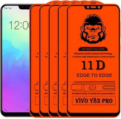 Xester Edge To Edge Tempered Glass for VIVO Y83 PRO(Pack of 5)