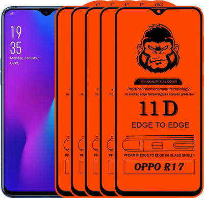 HQ Protection Edge To Edge Tempered Glass for ; OPPO R17(Pack of 5)