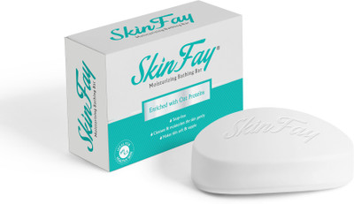 Skinfay Enriched with Oat Proteins & Aloe vera extract|Lipid Layer Enhancing Technology|Mild & Gentle Soap|Skin-friendly|Vegetarian(75 g)