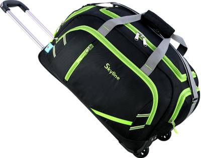 SKYLINE 24Inch Expandable Luggage Travel Trolley Bag With 2 Wheels 70 L-Black Expandable  Cabin & Check-in Set - 24 inch