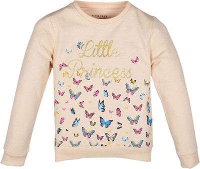 Plum Tree Full Sleeve Animal Print Girls Sweatshirt
