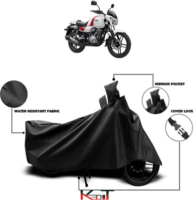 KEDIT Waterproof Two Wheeler Cover for Bajaj(V12, Black)