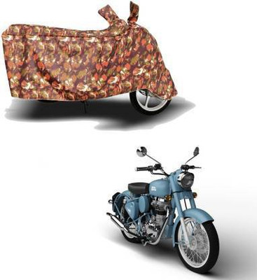 Exciting collections Waterproof Two Wheeler Cover for Royal Enfield(Squadron Blue, Brown, Green)