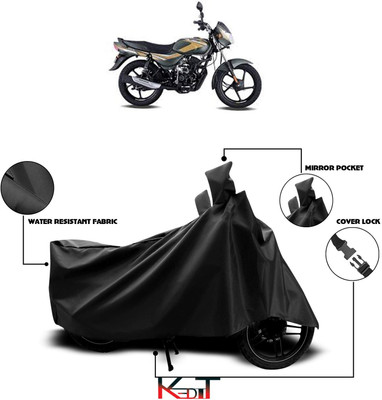 KEDIT Waterproof Two Wheeler Cover for Bajaj(CT100, Black)