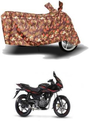 Exciting collections Waterproof Two Wheeler Cover for Bajaj(Pulsar 220F, Brown, Green)