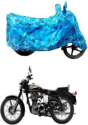 Exciting collections Waterproof Two Wheeler Cover for Royal Enfield(Bullet Electra Twinspark, Blue)