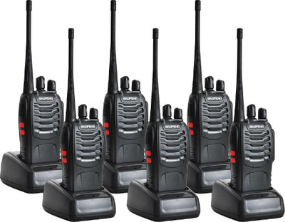 Baofeng (6 Pcs) BF-888S Walkie Talkie(Black)