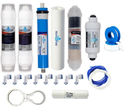 AquaDpure Complete 100 GPD RO Water Purifier Service Kit filter Suitable for All Type of Water Purifier (Complete kit of Carbon and sediment) Solid Filter Cartridge(0.3, Pack of 19)