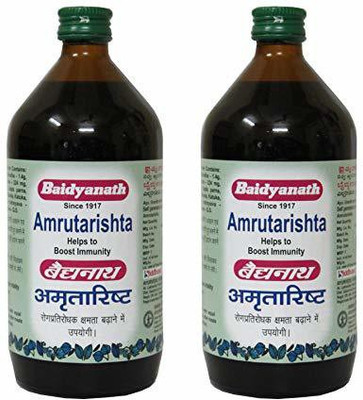 Baidyanath Amrutarishta I Ayurvedic Bacterial Infection I 220 ML(Pack of 2, 220 ml)
